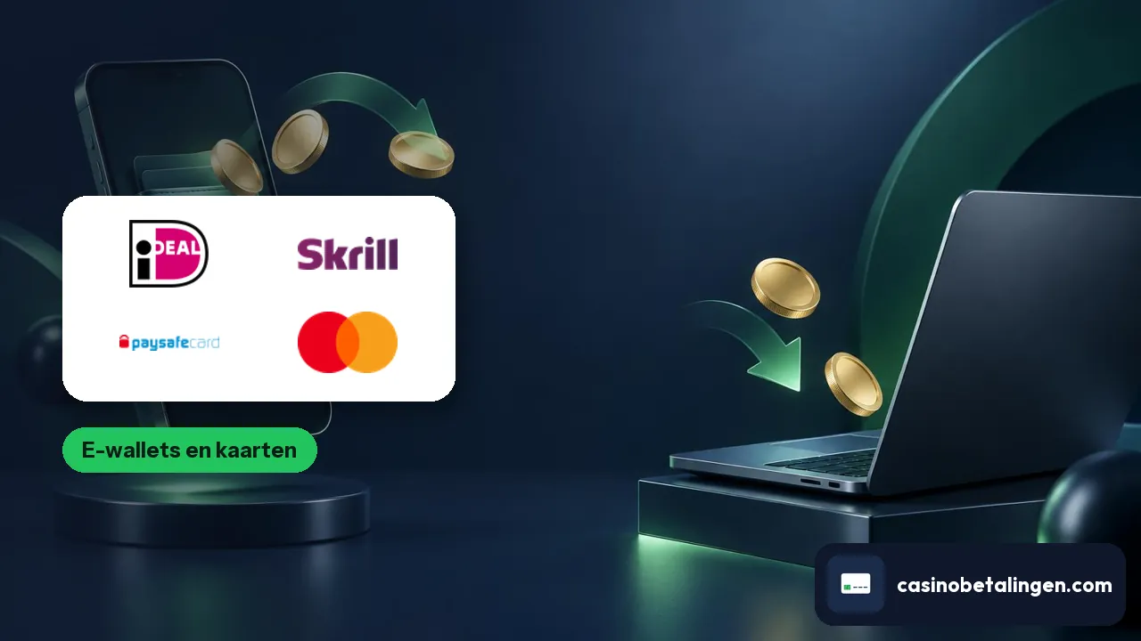 casino betaalmethoden: e-wallets en kaarten – illustratie van Casino Betalingen