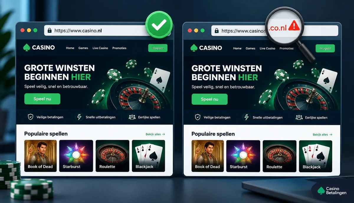 betalingen illegale casino's – Namaaksites met .co.nl-adressen
