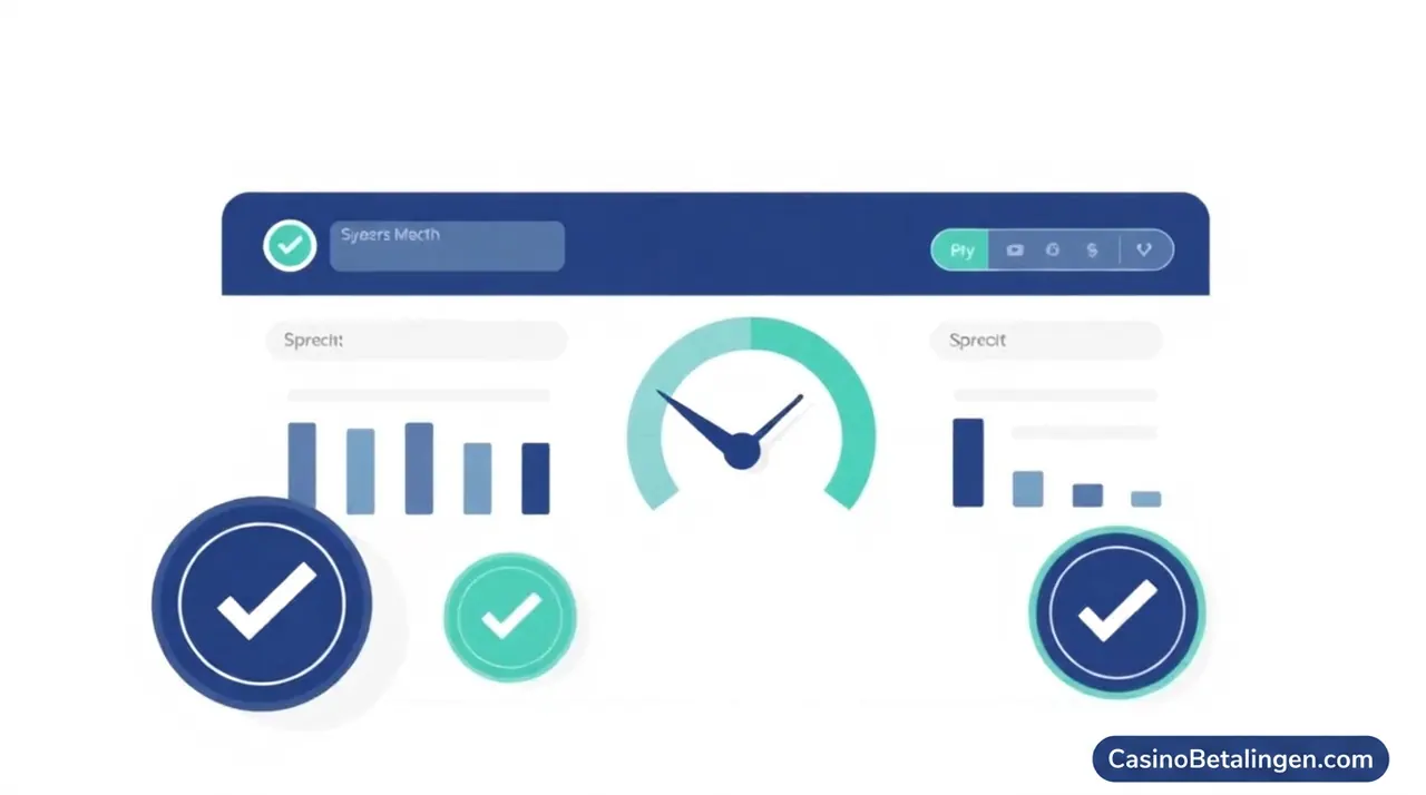 Illustratie van ons testdashboard voor betaalsnelheden